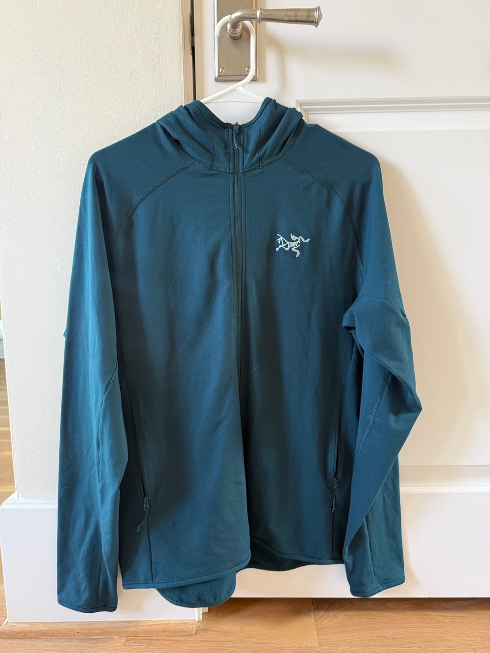 Arc'teryx Men's Teal Adahy Hooded Performance Jacket, size M
